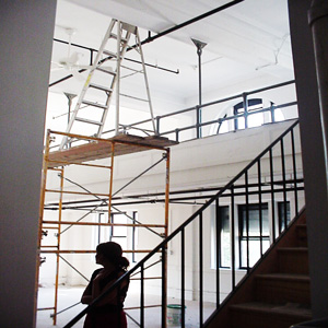 loft 2B during construction in 2000 / kristy