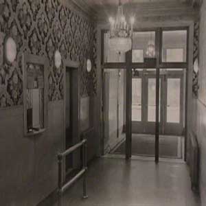 photo of entrance of the ballroom building grand paradise ballroom/ miller grand ballroom in the 1920's 